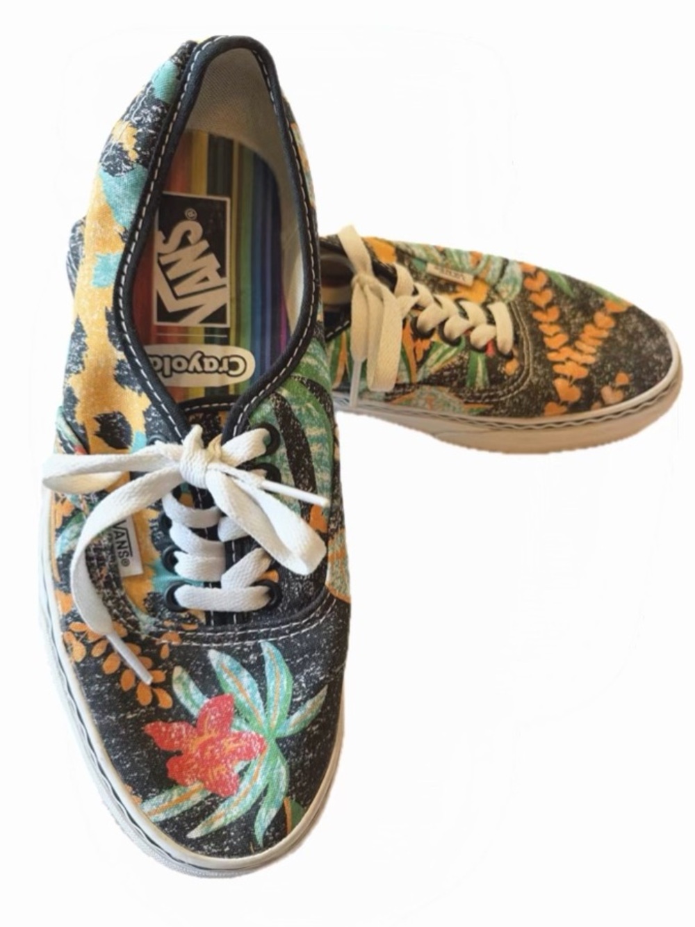 Vans Craylola inspired collection Canvas Sneakers tropical print